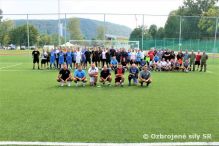 Memoril N. inku a I. Ostrihoa v malom futbale